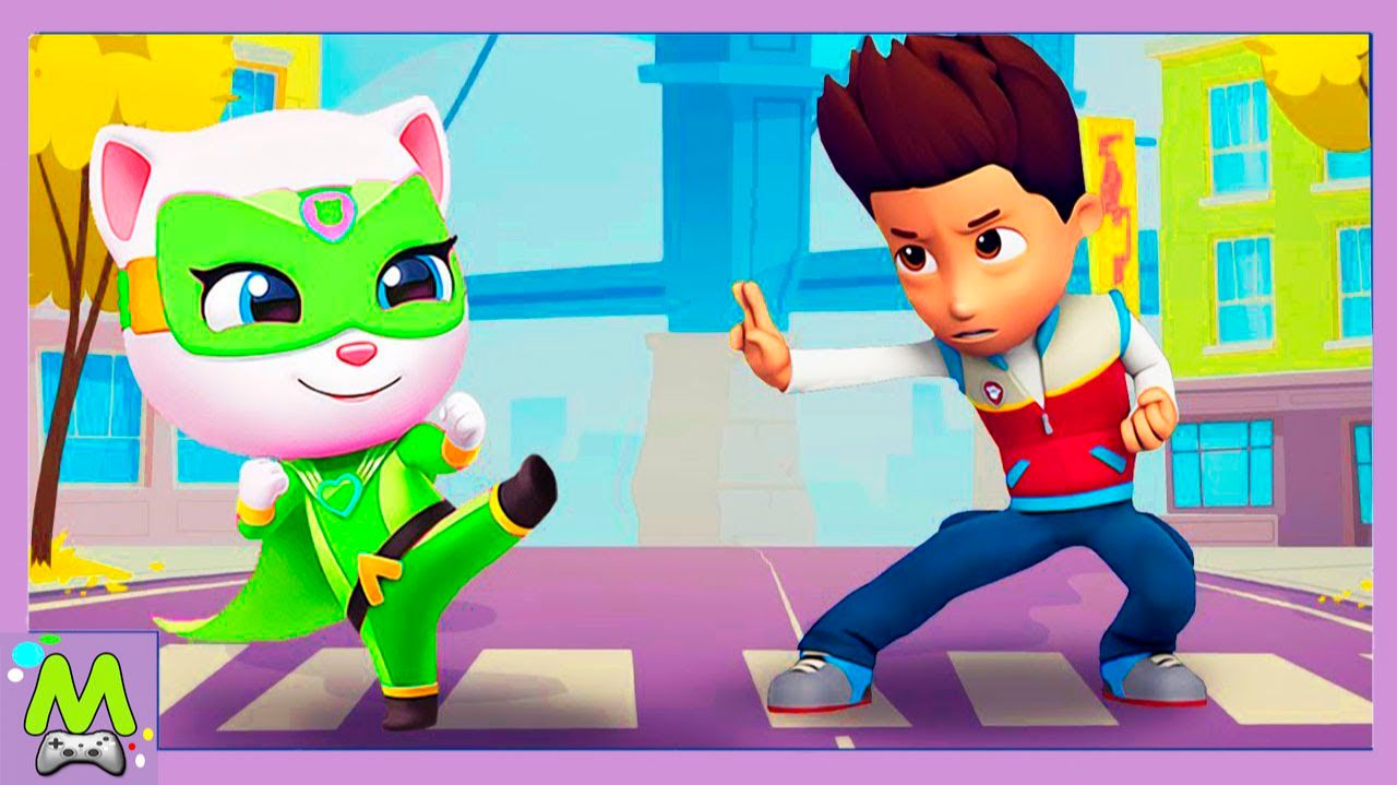 Говорящая Анджела vs Райдер Щенячий Патруль.Меткий Стрелок против Ловкого Бегуна.Кто Лучше смотреть онлайн