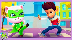 Говорящая Анджела vs Райдер Щенячий Патруль.Меткий Стрелок против Ловкого Бегуна.Кто Лучше