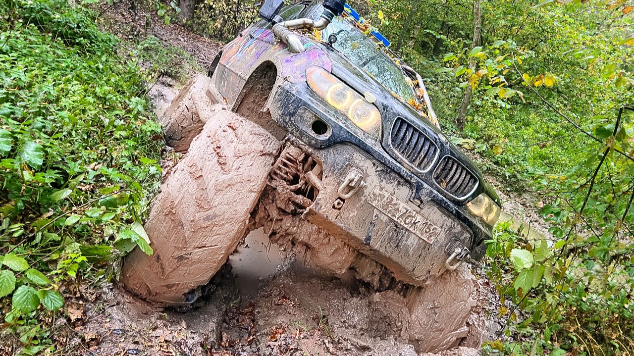 ЭТО ВСЁ! BMW X5 ОФФРОУД-МОНСТР-попал в западню на бездорожье смотреть онлайн