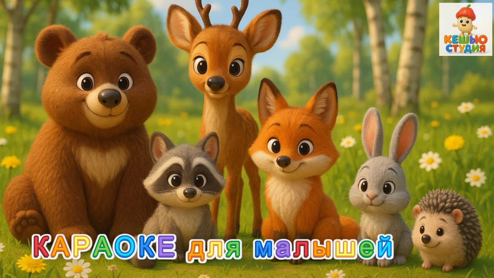 Лесная компания: Мотя, Трусь, Мёдик, Хвостик, Му и Чуф - Сборник караоке для малышей