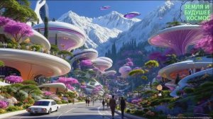 Внутри научно-фантастической утопии 2050 Сверхдетализированные городские пейзажи будущего, 4K