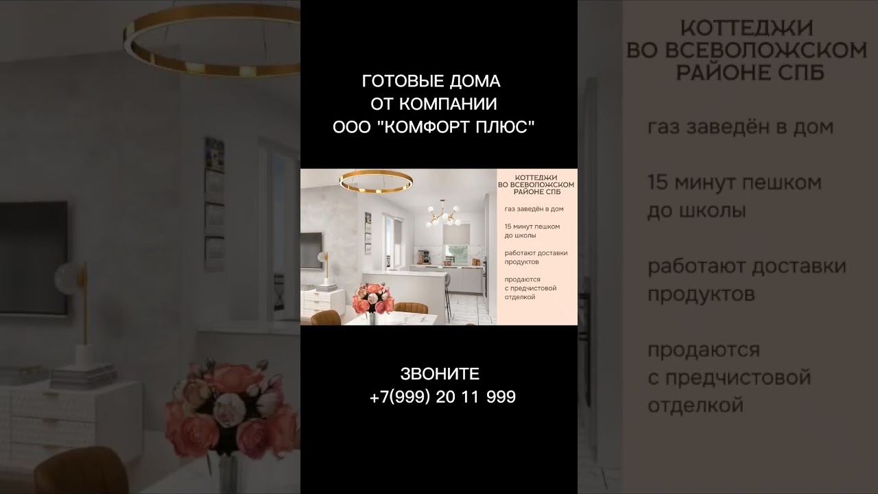 Продаются готовые коттеджи для круглогодичного проживания в КП Софийские сады.