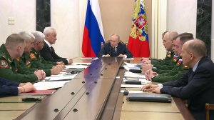 Владимир Путин провел совещание с военным командованием по ситуации в зоне спецоперации.