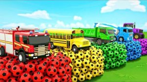 Песня «Бинго» — застрявший в разноцветном бассейне грузовик с водой, детские песенки и колыбельные