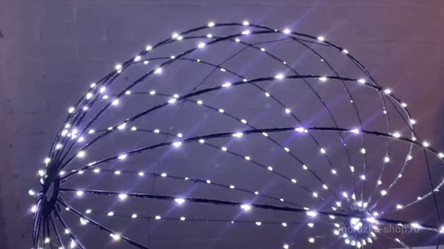 Подвесное светящееся украшение ШАР ЛЕМОНД, 320 холодных белых LED-огней, 50 см, таймер, AX2200120