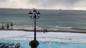 КРЫМ 2025 | ПЕРВЫЙ СНЕГ НА ПЛЯЖЕ ❤️🌊⛰️🏖️🏄♂️🐬☀️