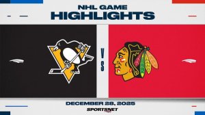 29.12.2025 | ОБЗОР МАТЧА | Чикаго Блэкхоукс - Питтсбург Пингвинз | Highlights