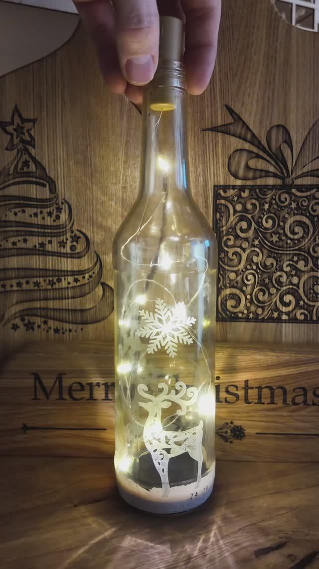 Светильник из бутылки. ЧПУ по дереву. Savinsname смотреть онлайн