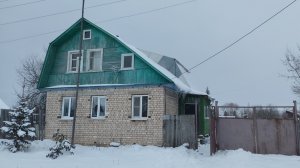 Показываю двор ❄️ Расчищаю снег к бане