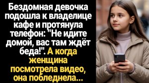 Рассказы из Жизни/Не идите домой, вас там ждёт беда!- сказала мне бедная девочка и протянула телефон