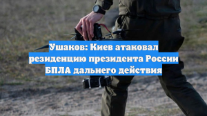 Ушаков: удар БПЛА по резиденции Путина прошел сразу после встречи США и Киева