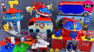 Мультик с щенячьим патрулём. Игрушки щенячий патруль. Пожарные и спасатели ASMR | Обзор игрушек