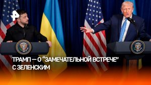 Трамп заявил, что провел замечательную встречу с Зеленским по урегулированию конфликта на Украине