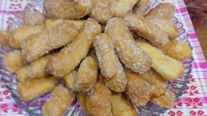 Готовим сахарные баурсаки в духовке. Подробный рецепт.