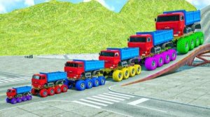 Большой и маленький Монстр-трак Камаз против Большого и маленького Монстр-трака против