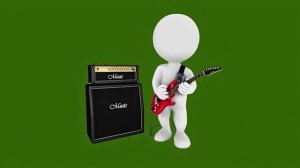 Соло гитара с колонкой играет снежный человек_encoded