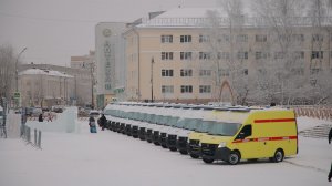 Передача новых автомобилей скорой помощи больницам Республики Коми