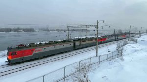 Поезда России зимой в Иркутске на Транссибе в конце декабря 2025 | Зима в Сибири