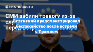 Зеленский продемонстрировал беспокойство после встречи с Трампом