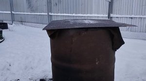 29-12-2025 Копчение гуся 🦢 в самодельной коптильне.