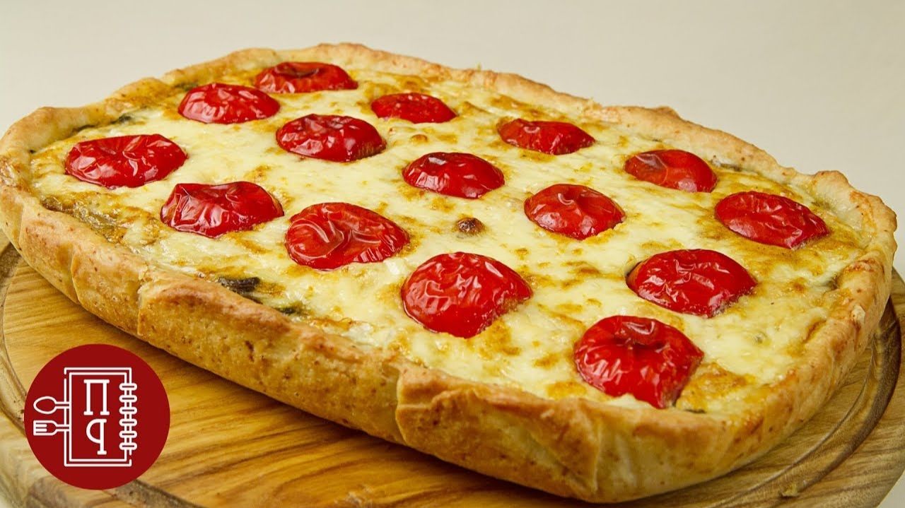 Покоряет Сразу. Быстрый Заливной Пирог с Грибами и Томатами! смотреть онлайн