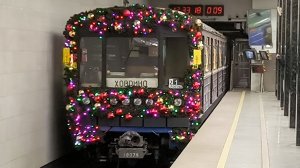 Вид из форточки в Новогоднем Номерном на перегоне Автозаводская - Коломенская