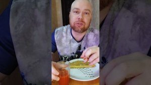 Ответы на вопросы. На завтрак чебуреки с томатным соком и бутерброды с краковской. Мукбанг, еда на к