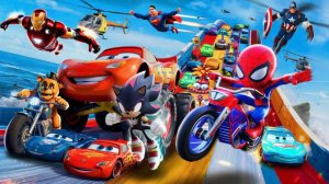 МОЛНИЯ МАКВИН из мультика ТАЧКИ в гостях у ЧЕЛОВЕКА ПАУКА МУЛЬТИК | МУЛЬТФИЛЬМЫ ДЛЯ ДЕТЕЙ