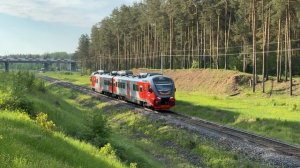 Рельсовый автобус «Орлан» РА3-086 прибывает на станцию Горино