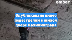 Опубликовано видео перестрелки в жилом дворе Калининграда