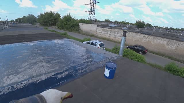 Ремонт кровли гаража жидким гидроизолом смотреть онлайн