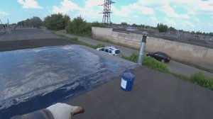 Ремонт кровли гаража жидким гидроизолом