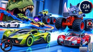 Машинки летают и прыгают! Развивающие мультики Машины помощники. Мультфильмы про машинки