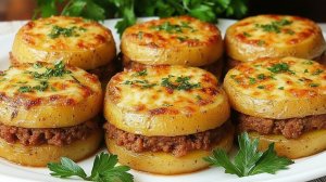 Я никогда не ел такой вкусной картошки! Лучший рецепт картошки! Картошка с фаршем.