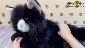 347524 Игрушка мягкая Lanson Toys Кот Барсик черный 45см