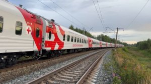 Тепловоз 3М62У-0045 с передвижным консультативно-диагностическим центром «Святой Пантелеймон»