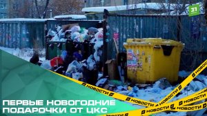 В Челябинске за 2 дня до праздника контейнерные площадки завалены мусором