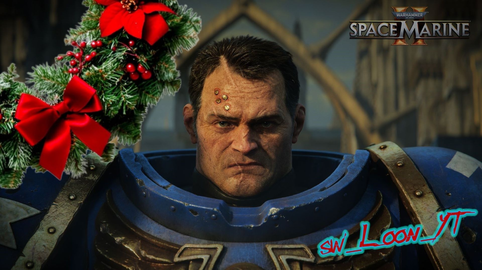 С Наступающим! ПВП Space Marine 2 Вархаммер Спейс Марин 2 Warhammer 40000 тотал вар sw_Loon смотреть онлайн