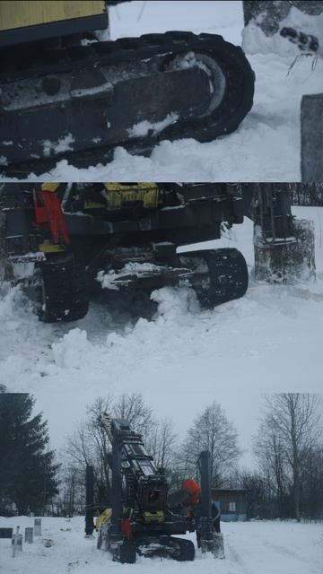 Стройте фундамент зимой без грязи и котлована. Реальный кейс|СТРОЙМАТИК СГК-320 в работе на объекте смотреть онлайн