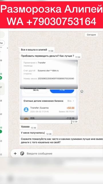 Разморозка снежинки и вывод юаней с Алипей #алипей #alipay смотреть онлайн