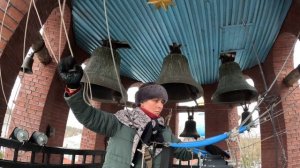 Колокольный звон, Наталья Михайлова. Колокольня храма Александра Невского (Псков), 9.01.2025