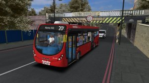 Поездка на Wright Streetlite по маршруту №201 по карте London