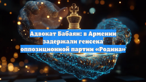 Адвокат Бабаян: в Армении задержали генсека оппозиционной партии «Родина»