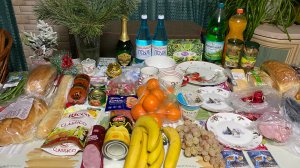 Новогодние продуктовые покупки, посуда, игрушки 🛒🛍️🎄🪩🍽️