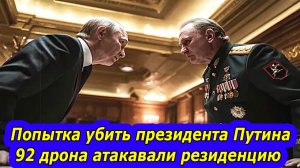 Срочно! ПОПЫТКА ВСУ УБИТЬ ПРЕЗИДЕНТА ПУТИНА.  92 дрона ВСУ атаковали резиденцию президента России