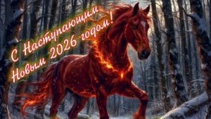 С наступающим новым годом! С новыми приключениями! Красивая музыкальная открытка.