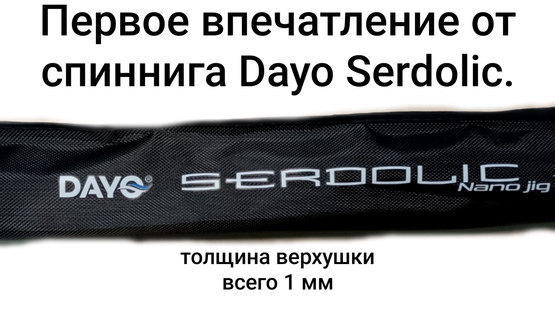 Обзор нового спиннинга Dayo Serdolic. Первое впечатление.