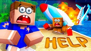 Мы Потерпели КРУШЕНИЕ и ВЫЖИЛИ 24 ЧАСА на Необитаемом ОСТРОВЕ!🏝️ Майнкрафт