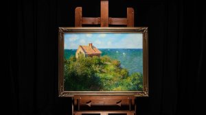 Клод Моне "Рыбацкий домик в Варенжвиле"