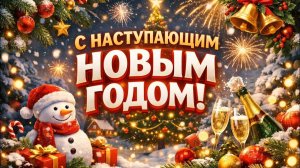 С наступающим! С наступающим Новым годом 2026 | Красивое праздничное поздравление
